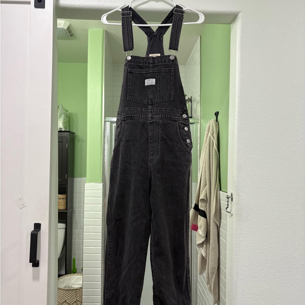 Black overalls